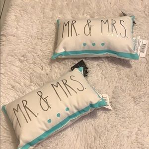 Mrs and Mr mini pillows